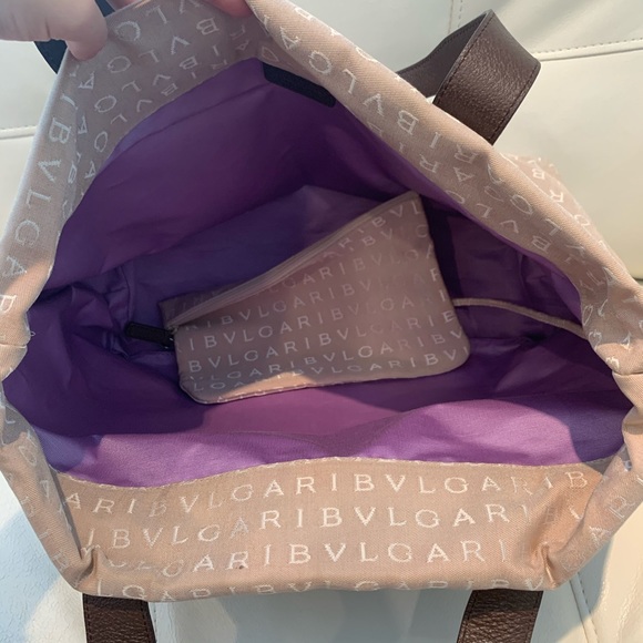 BVLGARI CANVAS TOTE BAG - Picture 6 of 11